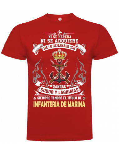 Camiseta infantería de marina unisex