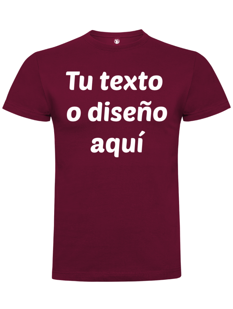 Camiseta unisex algodón personalizada