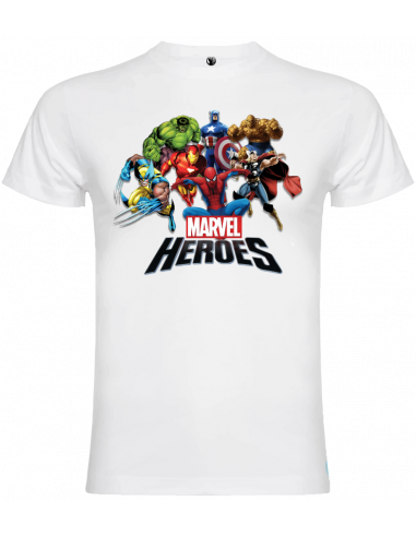 Camiseta Heroes Marvel niño