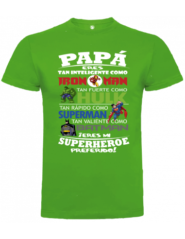 Camiseta niño papá eres mi superhéroe favorito