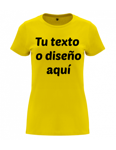 Camiseta mujer algodón personalizada