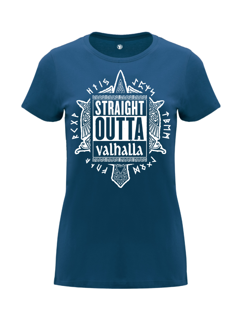 Camiseta Straight Outta Valhalla mujer
