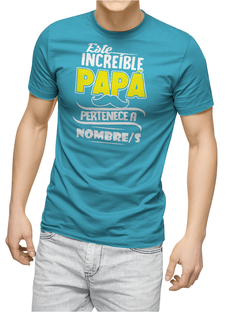 Camiseta este increíble papá personalizada