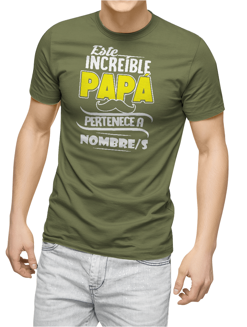 Camiseta este increíble papá personalizada